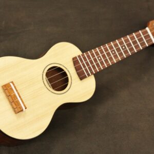Available now - soprano ukulele in figured sapele and spruce