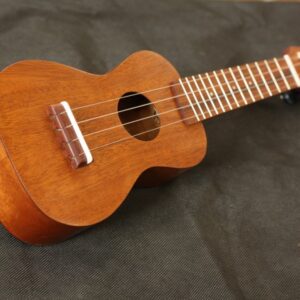 Available now - sopranino ukulele in reclaimed mahogany