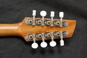 Sapele mandolin tuners