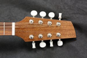 Sapele mandolin headstock 
